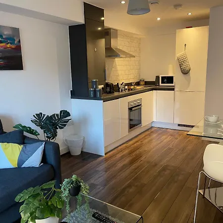 Apartament Modern Spacious 1 Bed Flat In Centre With Free Parking, Fast Free Wifi And Netflix